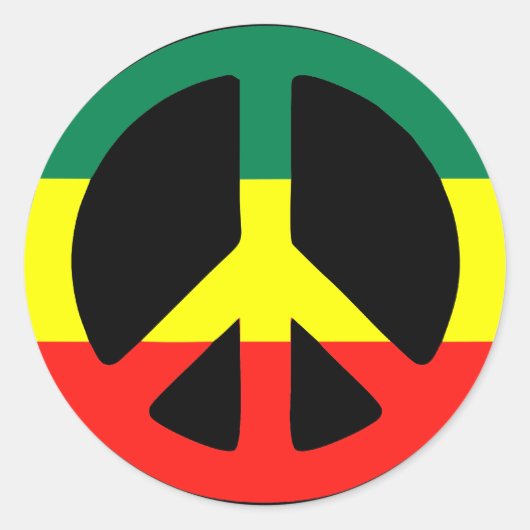 Reggae Ronde Sticker (Voorkant)