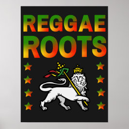 REGGAE ROOTS RASTA LION DE JUDA POSTER