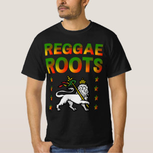 REGGAE ROOTS RASTA LION DE JUDA T-SHIRT