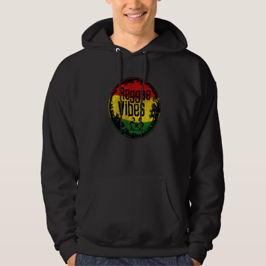 reggae roots rastafari irie rasta irie jah hoodie (Voorkant)