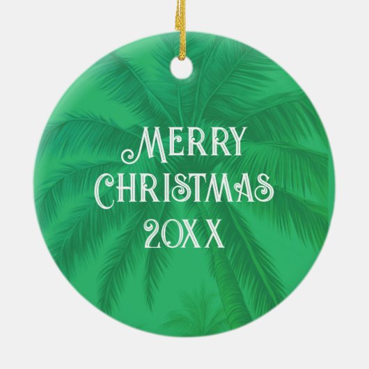 Reggae Santa Cheers Vrolijk Kerstboom Ornament (Achterkant)