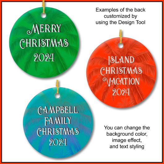 Reggae Santa Cheers Vrolijk Kerstboom Ornament