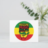 Reggae Shaka Hand met positieve koersen Briefkaart (Staand voorkant)