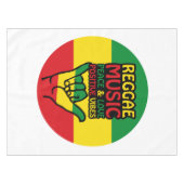 Reggae Shaka Hand met positieve koersen Tafelkleed (Voorkant (Horizontaal))