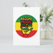 Reggae Shaka Hand with positive quotes Kaart (Staand voorkant)