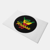 Reggae Shaka Hands with reggae colors Deurmat (Schuin)