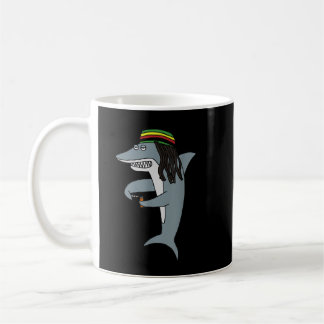 Reggae Shark Funny Dreadlock Rasta Koffiemok