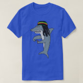Reggae Shark Funny Dreadlock Rasta T-shirt (Design voorkant)