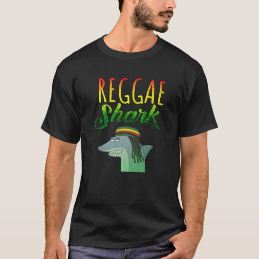 'Reggae Shark' Funny Ocean Animal T-shirt (Voorkant)