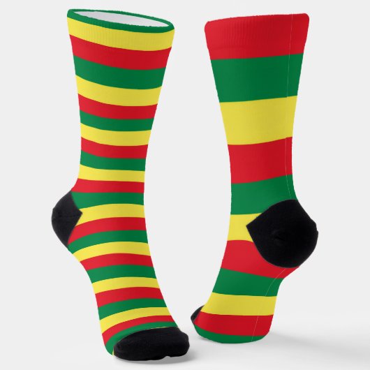 Reggae Socken Reggae Rasta Roots Sokken (Gebogen)