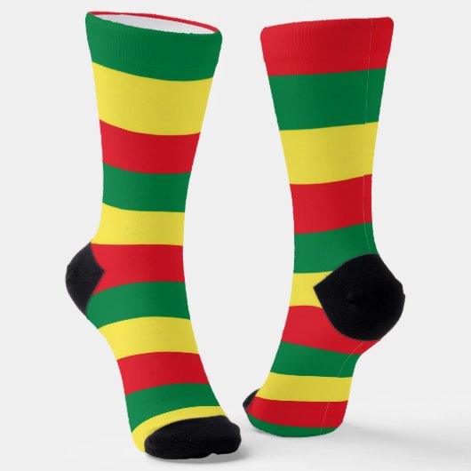 Reggae Socken Reggae Rasta Roots Sokken (Gebogen)