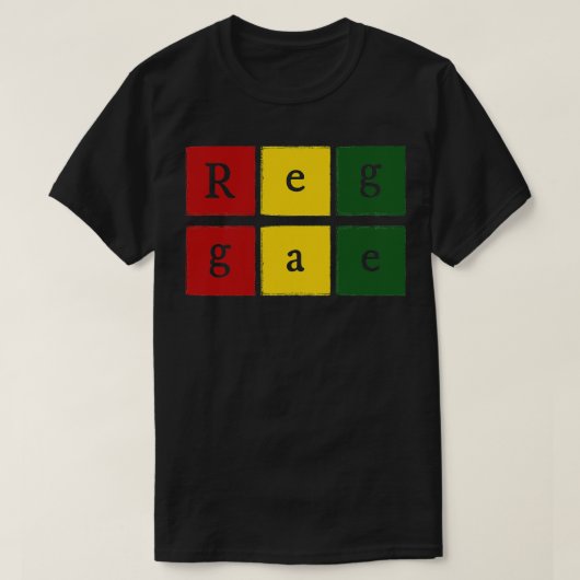 Reggae Square T-shirt (Design voorkant)