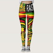 Reggae Steppers Leggings Rastafaire Design (Voorkant)