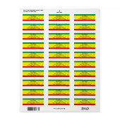 reggae stijl reb. etiket (Full Sheet)