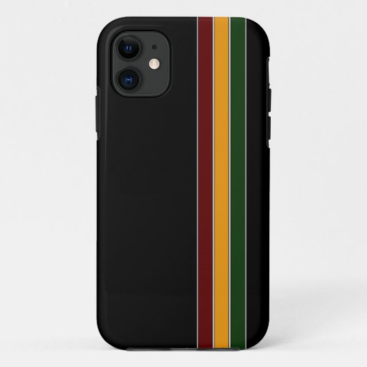 Reggae Stripes iPhone 5 Hoesje (Achterkant)