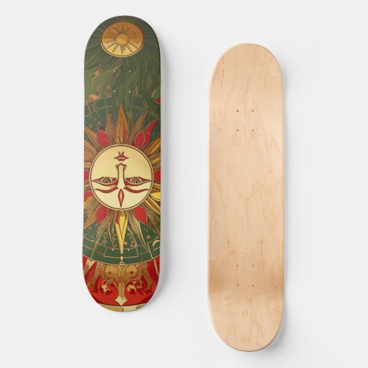 Reggae Sun King Persoonlijk Skateboard (Voorkant)