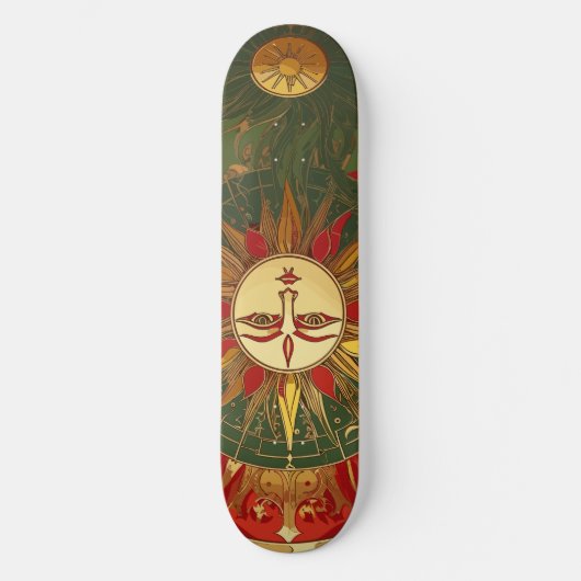 Reggae Sun King Persoonlijk Skateboard (Voorkant)