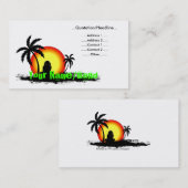 Reggae sunset visitekaartje (Voorkant / Achterkant)