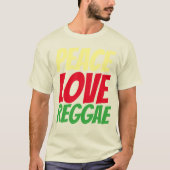 REGGAE T-shirts, PEACE LOVE T-shirt (Voorkant)