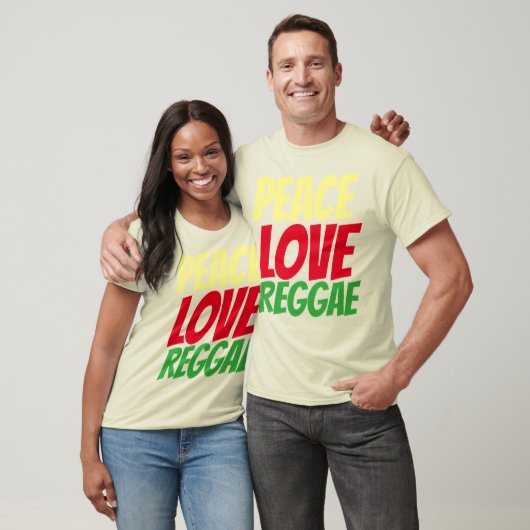 REGGAE T-shirts, PEACE LOVE T-shirt (Unisex)