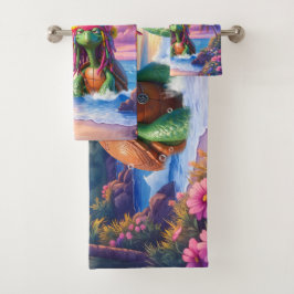 Reggae Turtles – Eiland Vibes Voor Altijd. Bad Handdoek
