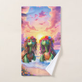 Reggae Turtles – Eiland Vibes Voor Altijd. Bad Handdoek (Handdoek)
