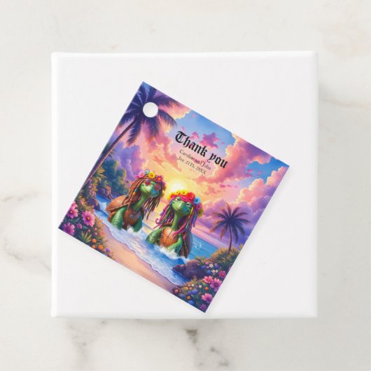 Reggae Turtles – Eiland Vibes Voor Altijd. Bedankjes Labels (In situ)