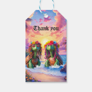 Reggae Turtles – Eiland Vibes Voor Altijd. Cadeaulabel