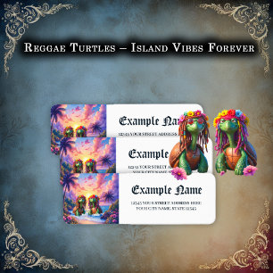 Reggae Turtles – Eiland Vibes Voor Altijd.  Etiket