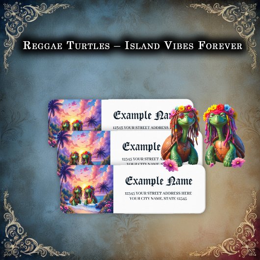 Reggae Turtles – Eiland Vibes Voor Altijd. Etiket