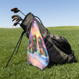 Reggae Turtles – Eiland Vibes Voor Altijd. Golfhanddoek