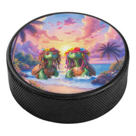 Reggae Turtles – Eiland Vibes Voor Altijd. Hockey Puck