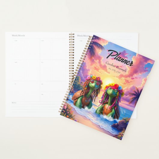 Reggae Turtles – Eiland Vibes Voor Altijd. Planner (Display)