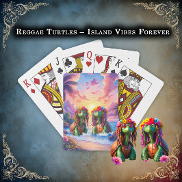 Reggae Turtles – Eiland Vibes Voor Altijd. Pokerkaarten