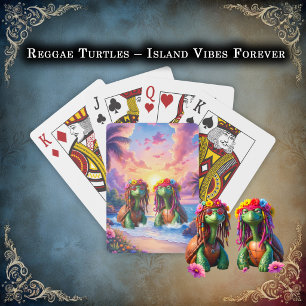 Reggae Turtles – Eiland Vibes Voor Altijd. Pokerkaarten