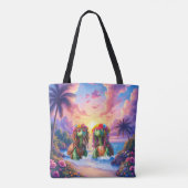 Reggae Turtles – Eiland Vibes Voor Altijd.  Tote Bag (Achterkant)