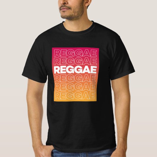 Reggae Typography T-shirt (Voorkant)