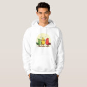 Reggae Vibe Cartoon Birds Hoodie (Voorkant volledig)