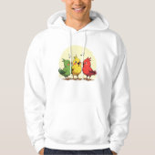 Reggae Vibe Cartoon Birds Hoodie (Voorkant)
