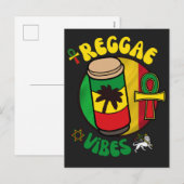 REGGAE VIBES FEESTDAGENKAART (Voorkant / Achterkant)