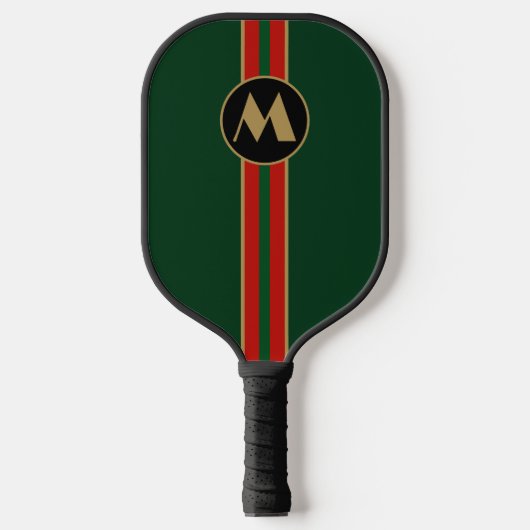 Reggae Vibes gepersonaliseerde groene Pickleball P Paddle (Voorkant)