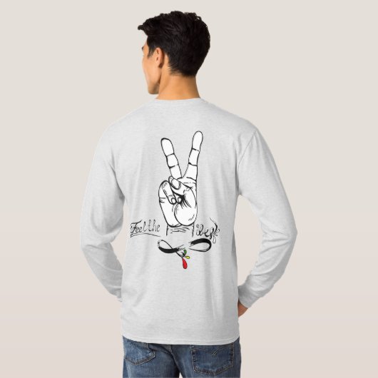 Reggae Vibes Longsleeve T-shirt (Achterkant volledig)