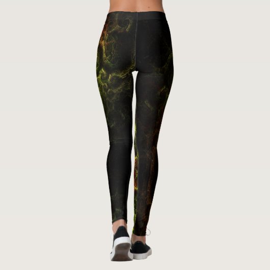 Reggae Vibes - Power Yoga Leggings (Achterkant)