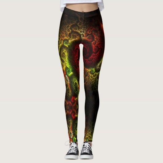 Reggae Vibes - Power Yoga Leggings (Voorkant)