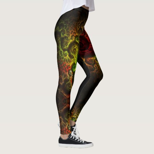 Reggae Vibes - Power Yoga Leggings (Rechts)