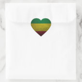 Reggae Vibrations - One love - jah Rasta Sticker (Tas)