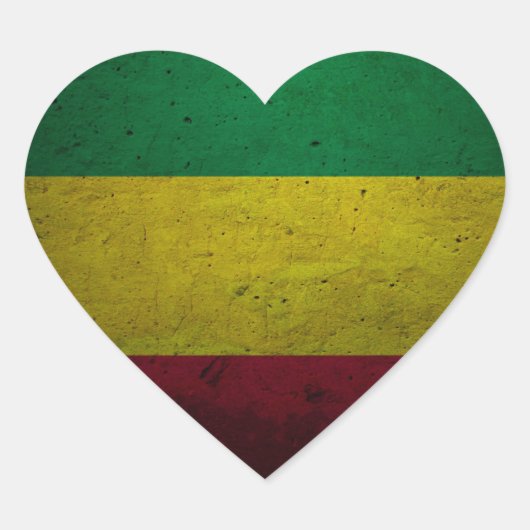 Reggae Vibrations - One love - jah Rasta Sticker (Voorkant)