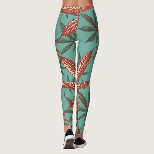 Reggae Vibrations - Power Yoga Leggings (Achterkant)