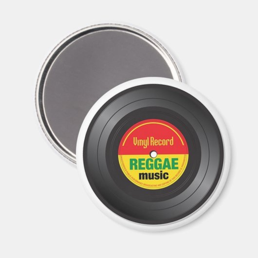 Reggae Vinyl 45 Magnet (Voorkant / Achterkant)