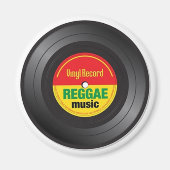 Reggae Vinyl 45 Magnet (Voorkant)